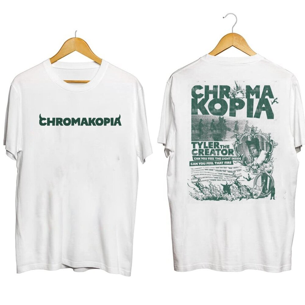 Chromakopia Tyler The Creator 2025 Tour Shirt, Artistic Graphic Concert Tee 24